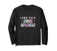 Less Talk More Peinture Diamant Brillante DIY Humour Manche Longue