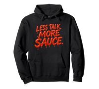 Less Talk More Sauce Cuisine Italienne Humour Italien Dîner de Famille Sweat à Capuche