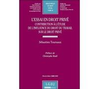 L'essai en droit privé Sébastien Tournaux (Auteur)