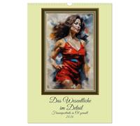 L'essentiel dans le détail, portraits de femmes peints à l'huile, Version française (Calendrier mural 2026 DIN A3 portrait), Calendrier CALVENDO mensuel