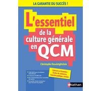 Christophe Desaintghislain – L'essentiel de la culture générale en QCM – Éd. 2023-2024 – Broché