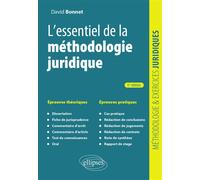 L'essentiel de la méthodologie juridique - David Bonnet - Ellipses - broché - Etude