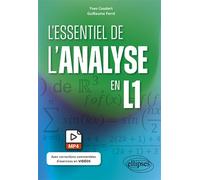 L'essentiel de l'analyse en L1 - Yves Coudert - Ellipses - broché - Scolaire / Universitaire