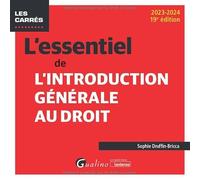 L'essentiel de l'introduction générale au droit (2023-2024)