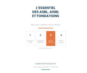 L'Essentiel des ASBL, AISBL et Fondations: Faire évoluer, dissoudre et rendre des comptes