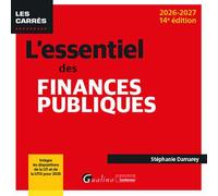 L'essentiel des finances publiques Intègre les dispositions de la LFI et de la LFSS pour 2026 - Stéphanie Damarey - Gualino Eds - broché - Etude