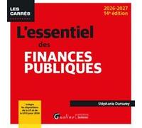 L'essentiel des finances publiques Stéphanie Damarey (Auteur)