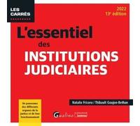 L'essentiel Des Institutions Judiciaires - Edition 2022