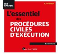 L'essentiel des procédures civiles d'exécution Intègre les dispositions de la loi du 22 décembre 2021 pour la confiance dans l'institution judiciaire 2022-2023 - Natalie Fricero - Gualino Eds - Poche