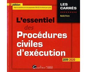L'essentiel des procédures civiles d'exécution: Intègre les dispositions de la loi du 23 mars 2019 de programmation 2018-2022 et de réforme de la justice (2019-2020)