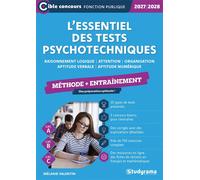 L'essentiel des tests psychotechniques - Méthode + entraînement (Catégories B et C - Édition 2027-2028) Raisonnement logique - Attention - Organisation - Aptitude verbale - Aptitude numérique - Mélani