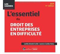 L'essentiel du droit des entreprises en difficulté (2024)