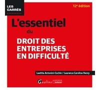 L'essentiel du droit des entreprises en difficulté Laurence Caroline Henry (Auteur), Laetitia Antonini-Cochin (Auteur)