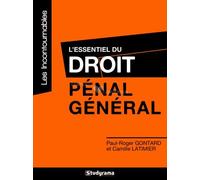 L'essentiel du droit pénal général - Paul Roger Gontard - Studyrama Eds - broché - Manuel