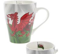 lesser and pavey LP31420 Mug en céramique Motif drapeau gallois Blanc 9 x 6 x 1 cm