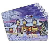 Lesser and pavey LP52686 Lot de 4 Sets de Table Motif Magic of Christmas Multicolore