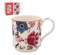 Lesser & Pavey Anthina Lot de 2 tasses à café empilables en céramique pour la maison ou le travail | Ensemble de tasses au design haut de gamme pour toutes les occasions | Jolies tasses pour thé, café