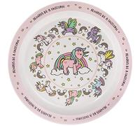 Lesser & Pavey Assiette à motif de licornes et petites étoiles, multicolore, 21.5 x 21.5 x 2cm