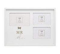 Lesser & Pavey Cadre photo Mr & Mrs pour cadeau | Joli cadre photo pour des souvenirs inoubliables | Idéal pour les occasions spéciales