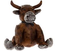 Lesser & Pavey Faux Leather Bull Sitting Doorstop [Import Anglais]