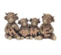 Lesser & Pavey Hughie Figurine de vache des Highlands pour la maison et le bureau | Décoration d'intérieur cadeau pour homme et femme | Belle figurine pour intérieur et extérieur | Décoration de salon