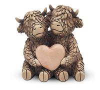 Lesser & Pavey Hughie Figurine Vache des Highlands True Love pour la Maison et Le Bureau | Décoration d'intérieur Cadeau pour Homme et Femme | Belle Figurine pour intérieur et extérieur | Décoration