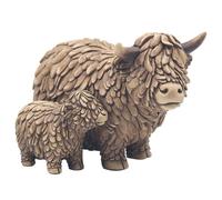 Lesser & Pavey Hughie LP72936 Ornements en Forme de Vache et de Veau des Highlands pour Cadeau | Joli Cadeau pour la Maison et Le Bureau | De la Collection Leonardo Collection - LP72936
