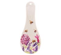 Lesser & Pavey Jennifer Rose Gallery Repose-cuillère Lavande et abeilles pour cuisine et maison | Joli support de cuillère britannique pour accessoires de cuisine | Repose-cuillère résistant à la