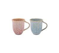Lesser & Pavey Lot de 2 tasses à café en céramique pour la maison ou le travail | Conçues par Elements | Jolies tasses pour thé, café et boissons chaudes