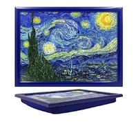 Lesser & Pavey Plateau avec Coussin rembourré pour Les Genoux Motif Nuit étoilée pour la Maison et Le Bureau Motif Vincent Van Gogh