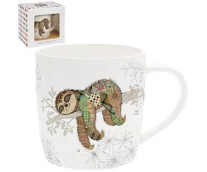 Lesser & Pavey Simon Sloth Mug | Tasses à café en céramique pour la maison ou le travail | Tasses au design haut de gamme pour toutes les occasions | Conçu par Bug Art Lovely Mugs pour le thé, le café