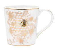Lesser & Pavey Tasse à café en céramique motif abeilles en nid d'abeille pour la maison ou le travail | Tasses au design haut de gamme pour toutes les occasions | Jolies tasses pour thé, café et