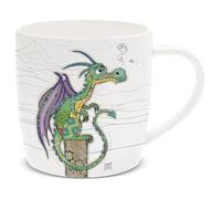 Lesser & Pavey Tasse à café en céramique pour la maison ou le travail Motif dragon
