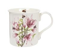 Lesser & Pavey Tasse en céramique en porcelaine fine Motif floral Magnolia