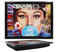 Lesser & Pavey Urban Art Plateau pour Repas et Petit déjeuner | Plateaux Confortables avec Coussin Poire pour la Maison et Un Usage Quotidien | Plateaux durables pour Manger sur Les Genoux pour