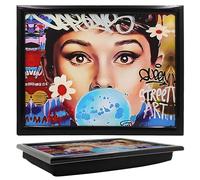 Lesser & Pavey Urban Art Plateau pour Repas et Petit déjeuner | Plateaux Confortables avec Coussin Poire pour la Maison et Un Usage Quotidien | Plateaux durables pour Manger sur Les Genoux pour