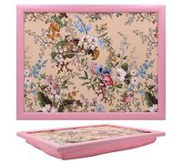 Lesser & Pavey William Kilburn Plateau pour Ordinateur Portable avec Coussin rembourré pour Boissons, Nourriture, Petit déjeuner et Ordinateur Portable Design Charmant pour la Maison et Le Bureau