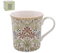Lesser & Pavey William Morris Tasse à café britannique en céramique pour la maison ou le travail - Grande tasse pour boissons chaudes - tasse à thé et café en jacinthe