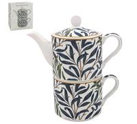 Lesser & Pavey Willow Bough Coffret cadeau avec théière en céramique 1 tasse et théière pour 1 personne | Théière pour maman, anniversaire ou fête des mères