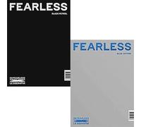 LESSERAFIM - LE SSERAFIM FEARLESS 1st Mini Album ( BLACK PETROL / BLUE CHYPRE - RANDOM Ver. ) ( In D+Photo Book+Photo Card+Post Card+Sticker+Transfer Paper ) SEALED