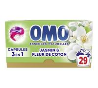OMO - Lessive liquide en capsules 3 en 1 Prendre l'air - 87 lavages - Jasmin et Fleurs de Coton - propreté éclatante & parfum longue durée aux essences naturelles (lot de 3x29)