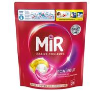 Mir Lessive capsules Couleurs – Raviveur Formule 3en1 – Recharge 20 lavages