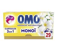 OMO - Lessive liquide en capsules 3 en 1 Oui pour Tahiti - 87 lavages - Monoi - propreté éclatante & parfum longue durée aux essences naturelles (lot de 3x29)