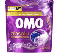 Lessive Capsules Absolu Rêve de Fraîcheur aux perles booster de parfum,Fleurs blanches & Bois de Cèdre,Propreté Impeccable,22 Lavage