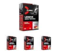 Lessive Clario Spéciale Gros Travaux & Bricolage - Une Lessive 2x plus Concentrée et Puissance pour Préparer tous les Supports - Fabriquée en France (Lot de 4)