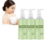 Lessive corporelle profondément hydratante pour femme - Gel douche au jasmin - Formule antibactérienne et hydratante avec mousse - Apaise la peau sèche - Avec extrait de jasmin (3 pièces)