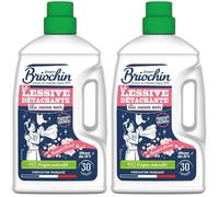 Lessive Détachante au Savon Noir Parfum Bouquet Floral Formule Concentrée 30 Lavages Efficace dès 20°C 95% Origine 1,35 L(Lot de 2)