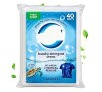 Lessive Détergente 40 Pièces Concentrées à Dissolution Rapide | Feuilles Détergentes pour Lavage du Linge Pour École Dortoir Camping-Car Lavage à la Main Voyageurs Mamans Occupées