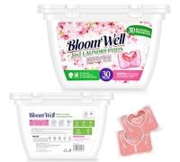 Lessive en Capsules, Capsules de Iessive 3 en 1, Puissant Détachant Ies Taches avec Parfum Longue Durée, Parfum Intense, pour Vêtements Blancs et Colorés, 30 Comprimés