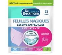 Lessive en feuilles L'ÉCLATANTE Format pré-dosé,pratique et léger 100% hydrosoluble,facile à utiliser et ranger 25 feuilles